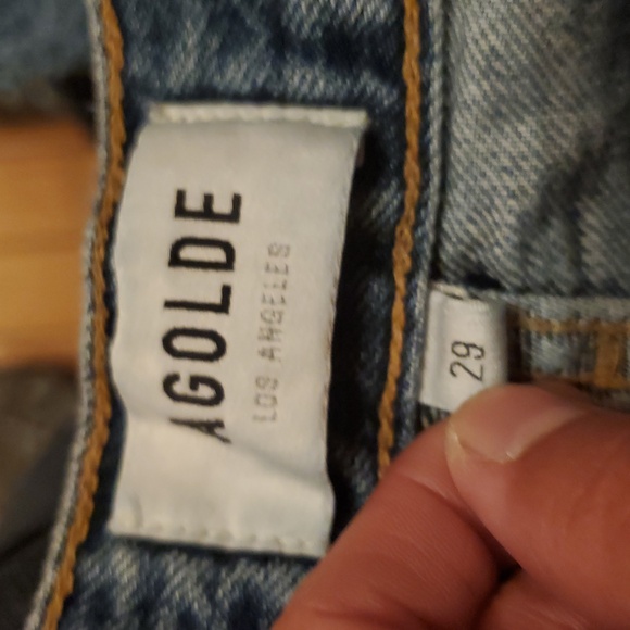 AGOLDE 'RILEY' SIZE 29 Classic Blue Women's Jeans - Picture 10 of 12